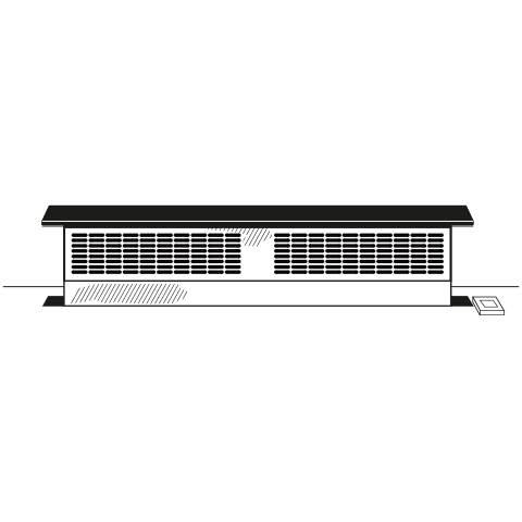 Cafe UVB36DKBB Universal 36" Telescopic Downdraft System