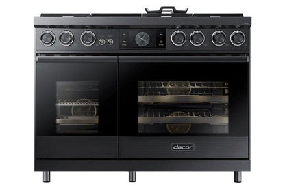 Dacor DOP48M96DHM 48" Pro Dual-Fuel Steam Range, Graphite Stainless Steel, Natural Gas/High Altitude