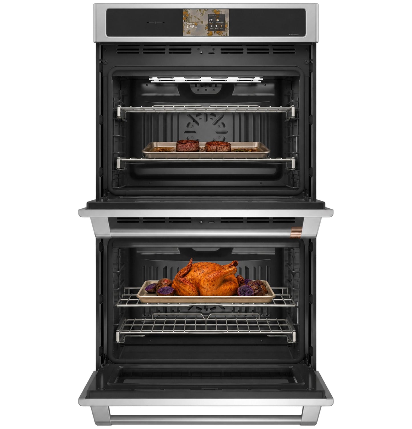 Cafe CTD90DP2ZS1 CAF(EBACK)™ Professional Series 30" Smart Built-In Convection Double Wall Oven