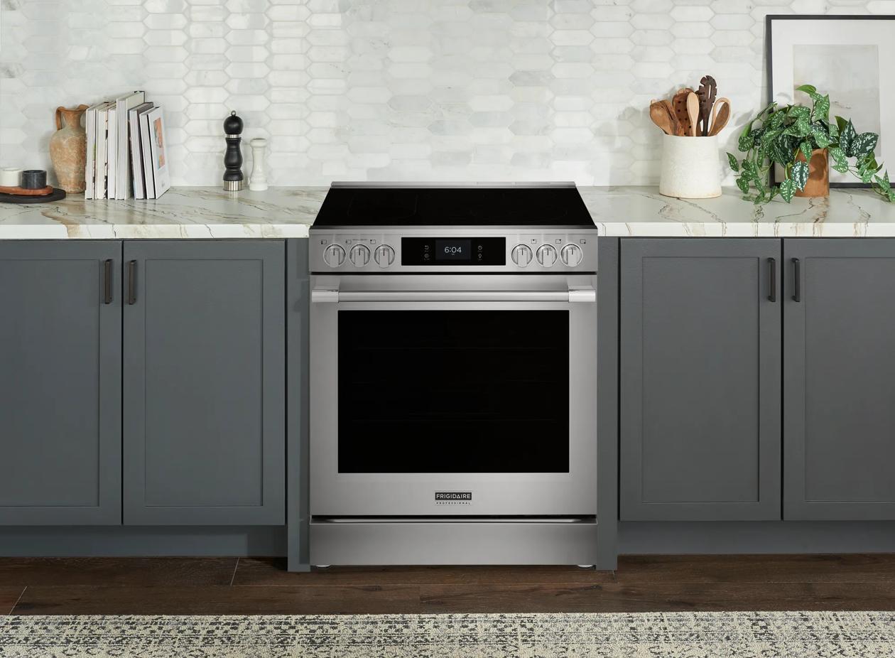 Frigidaire PCFE3085BF 30" Electric Range with Stone-Baked Pizza