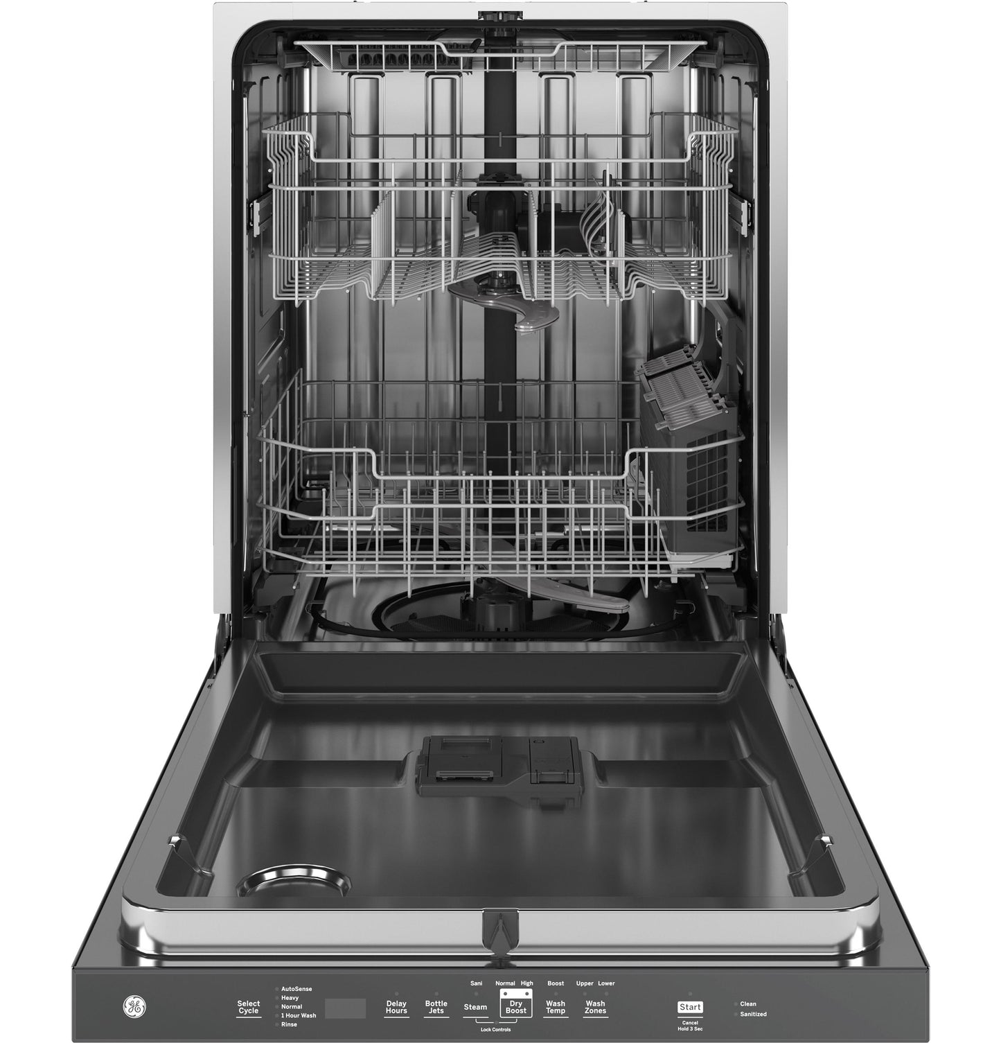 GDP670SYVFS GE® ENERGY STAR® Fingerprint Resistant Top Control with Stainless Steel Interior Dishwasher with Sanitize Cycle