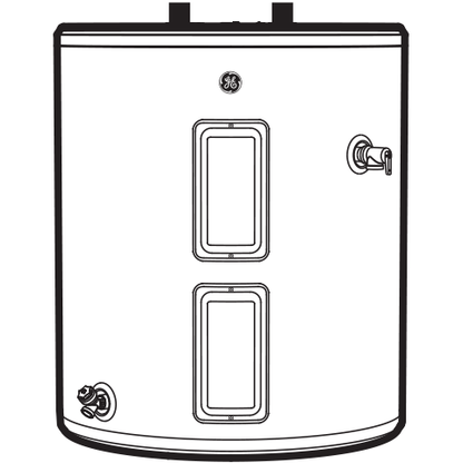 GE40L08DAT GE® 36 Gallon Top Port Lowboy 4500W Electric Water Heater