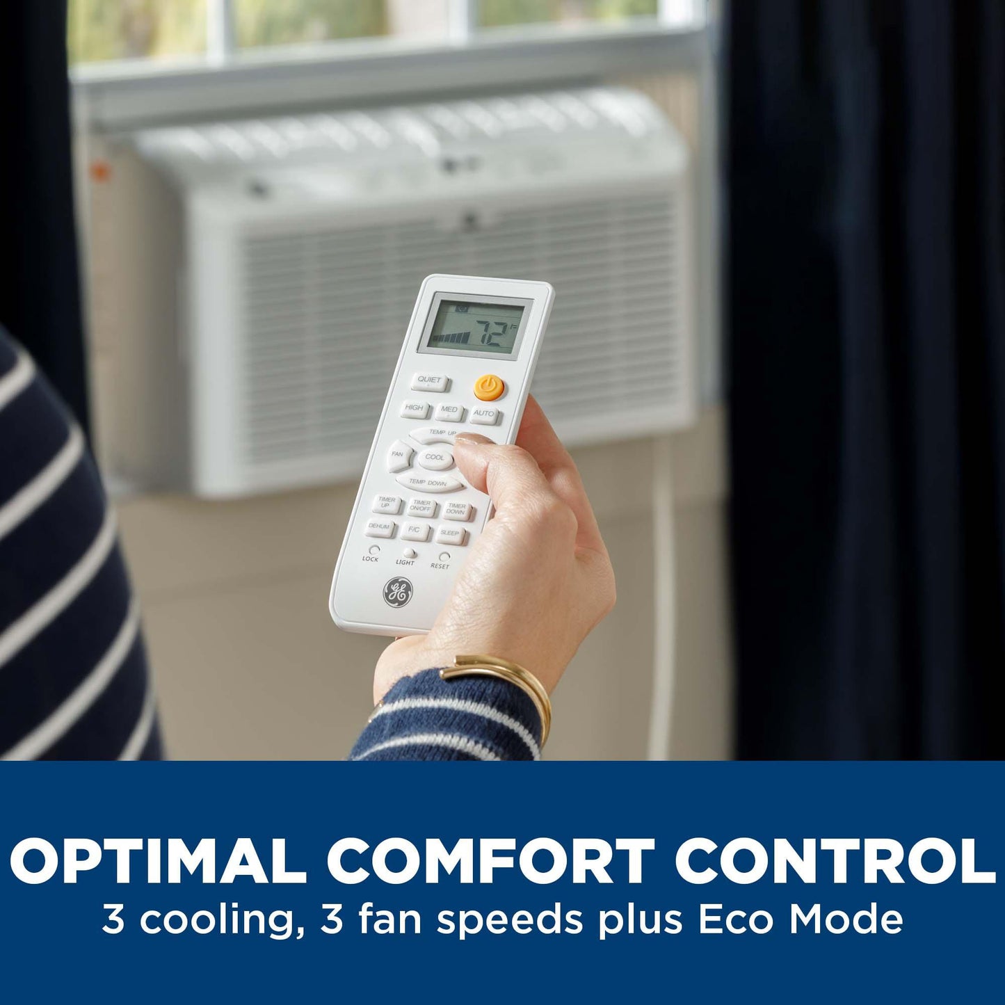 AHEL06BB GE® 6,200 BTU Ultra Quiet Window Air Conditioner for Small Rooms up to 250 sq. ft.