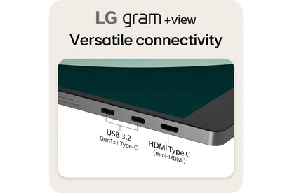 Lg 17MT70ASDU1 17 Inch LG gram +view IPS Portable Monitor, Silver