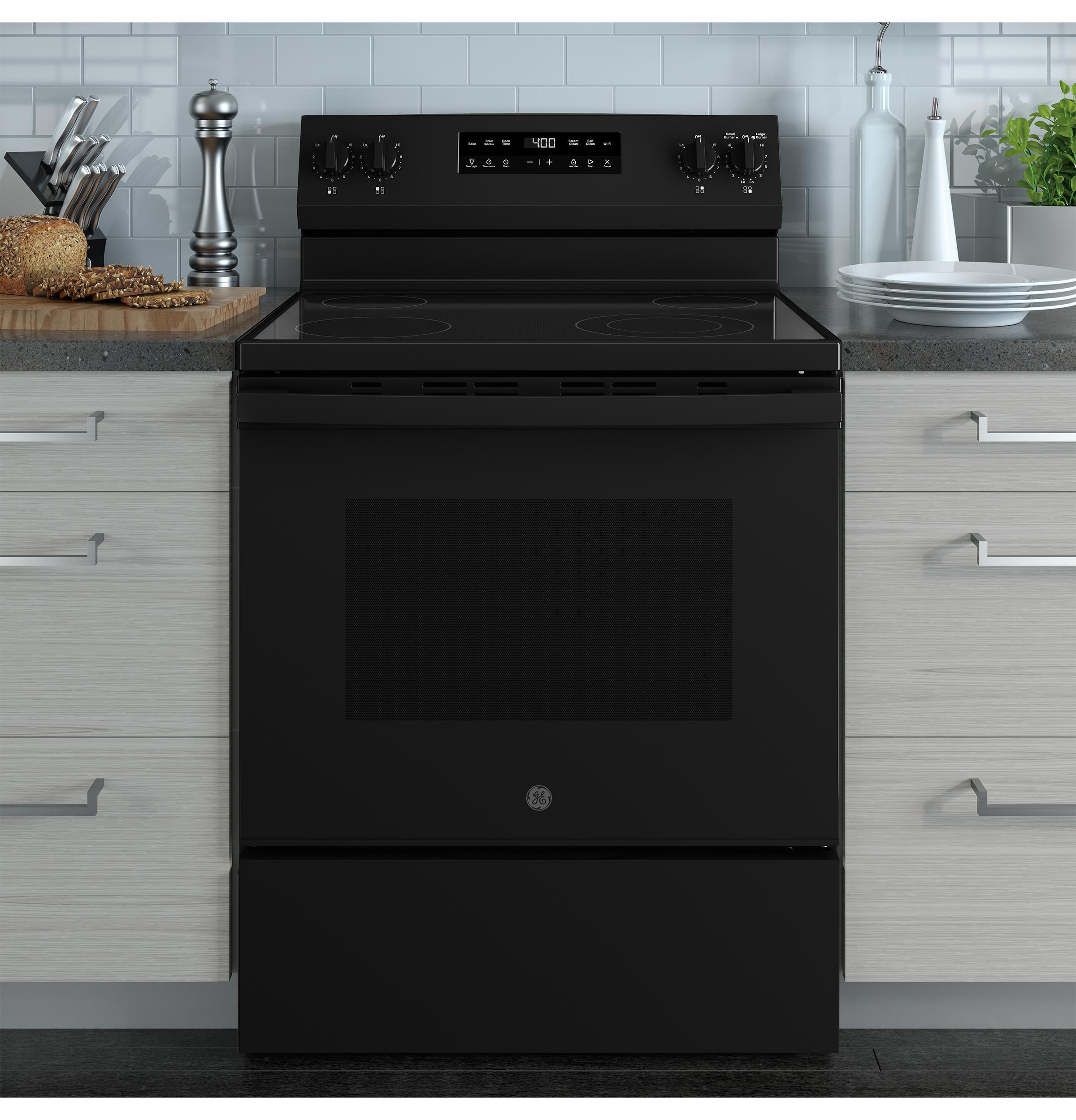 GRF400PVBB GE® 30" Free-Standing Electric Range