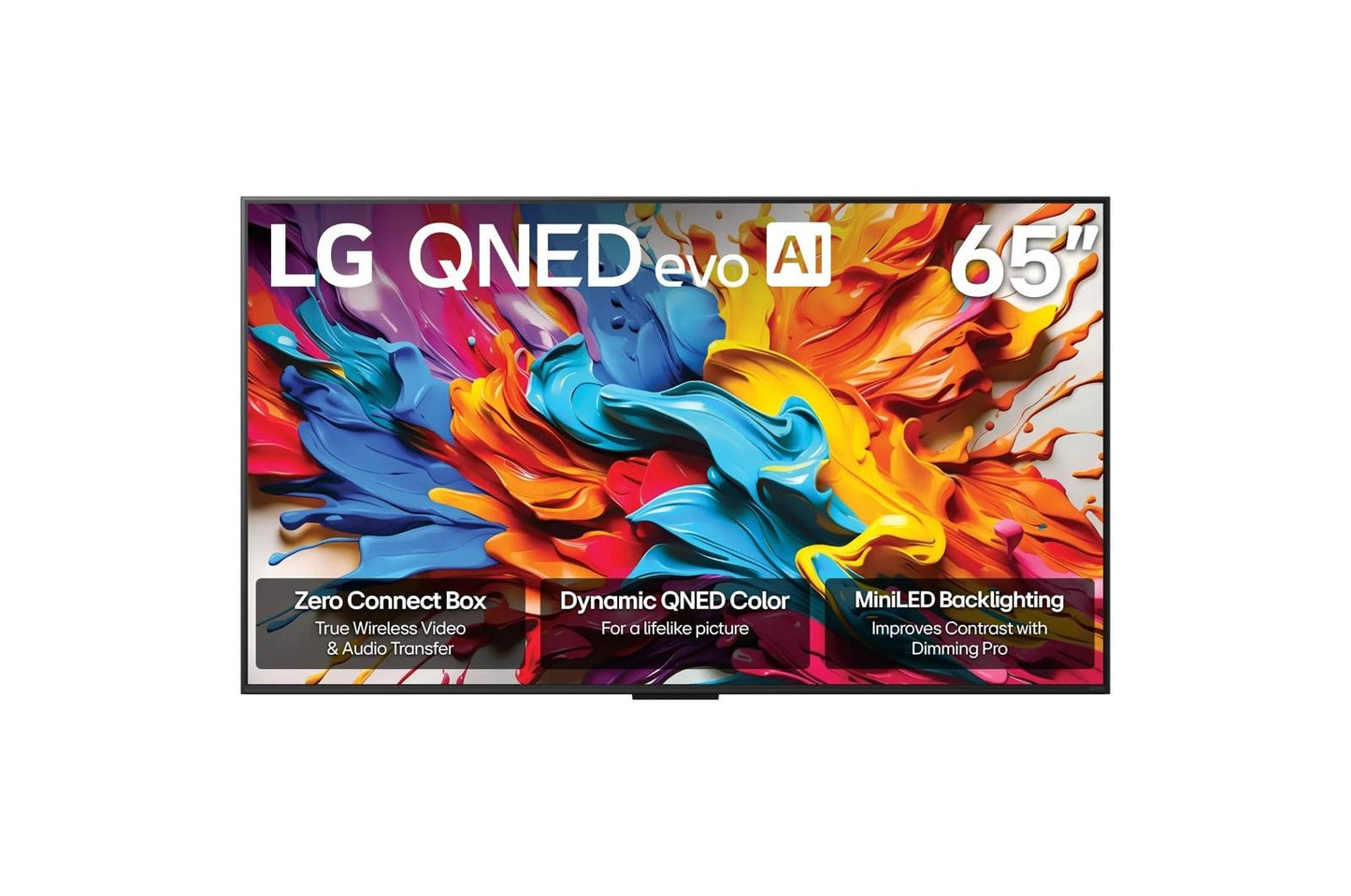 Lg 65QNED9MAUA 65 Inch Class LG QNED evo AI QNED9MA Mini LED 4K Smart TV 2025 with True Wireless Video & Audio Transfer with Supplied Wall Mount