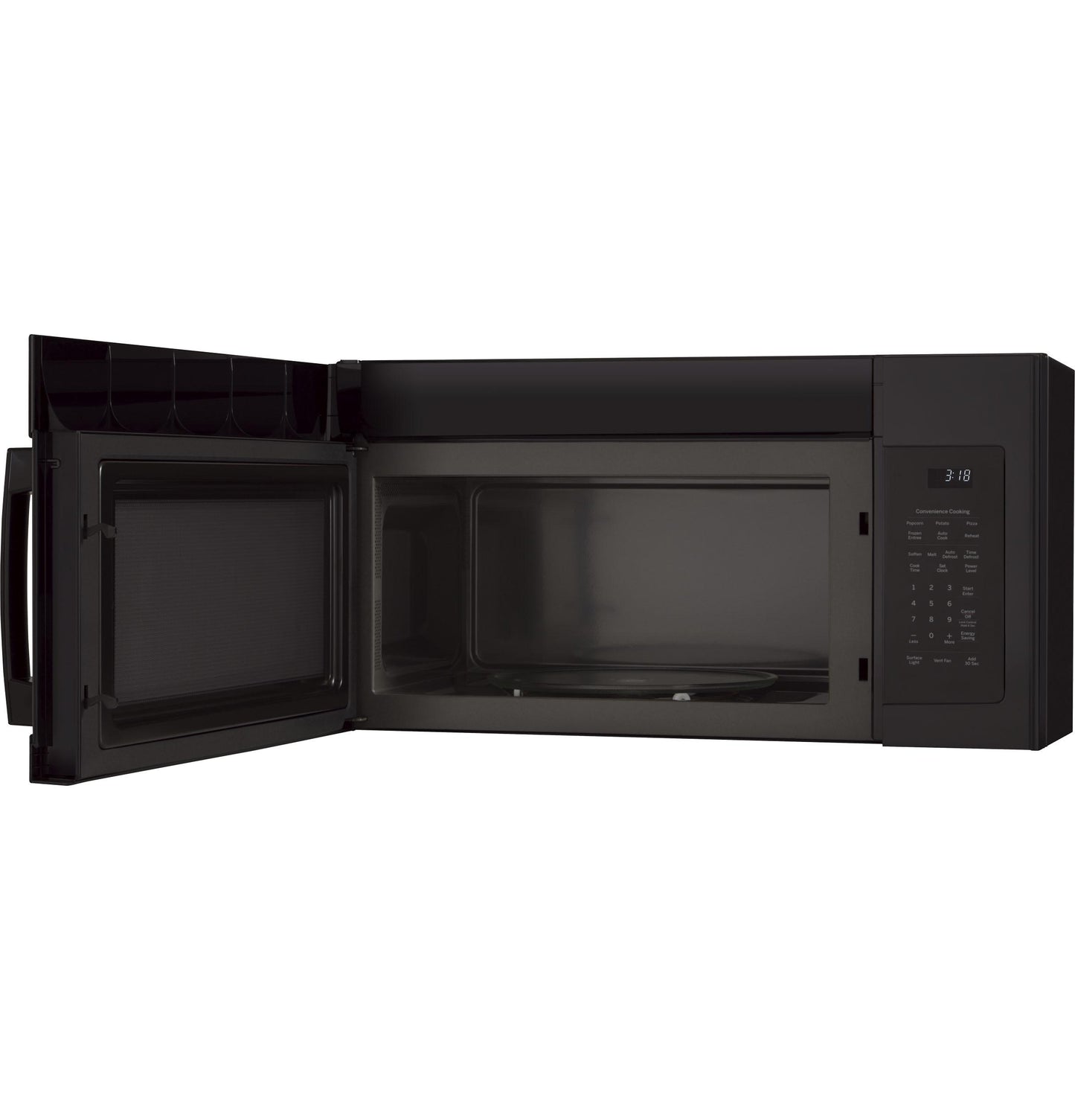 JNM3184DPBB GE® 1.8 Cu. Ft. Over-the-Range Microwave Oven with Recirculating Venting