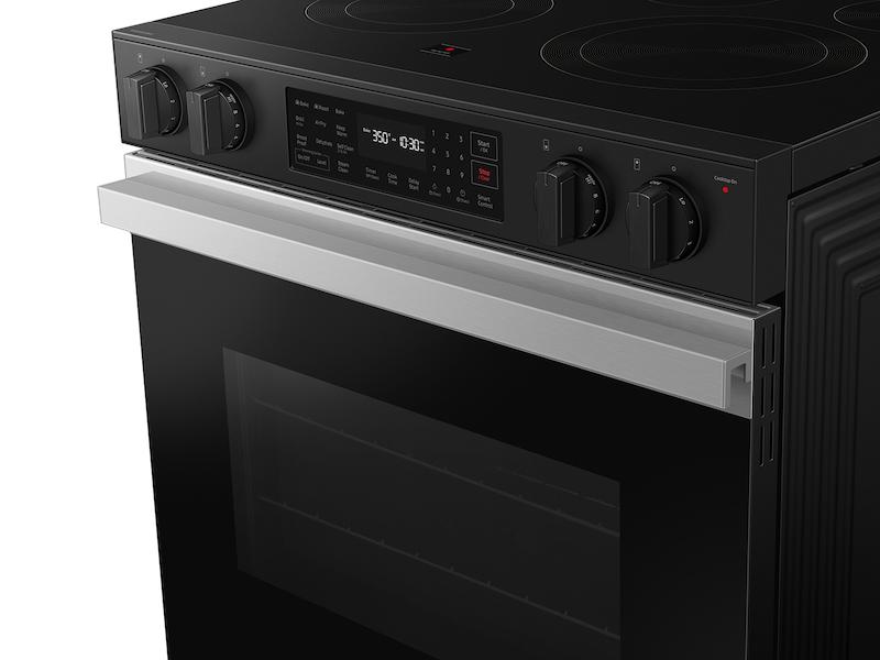 Samsung NSE6DG8300SR Bespoke 6.3 cu. ft. Smart Slide-In Electric Range with Air Fry & Precision Knobs in Stainless Steel