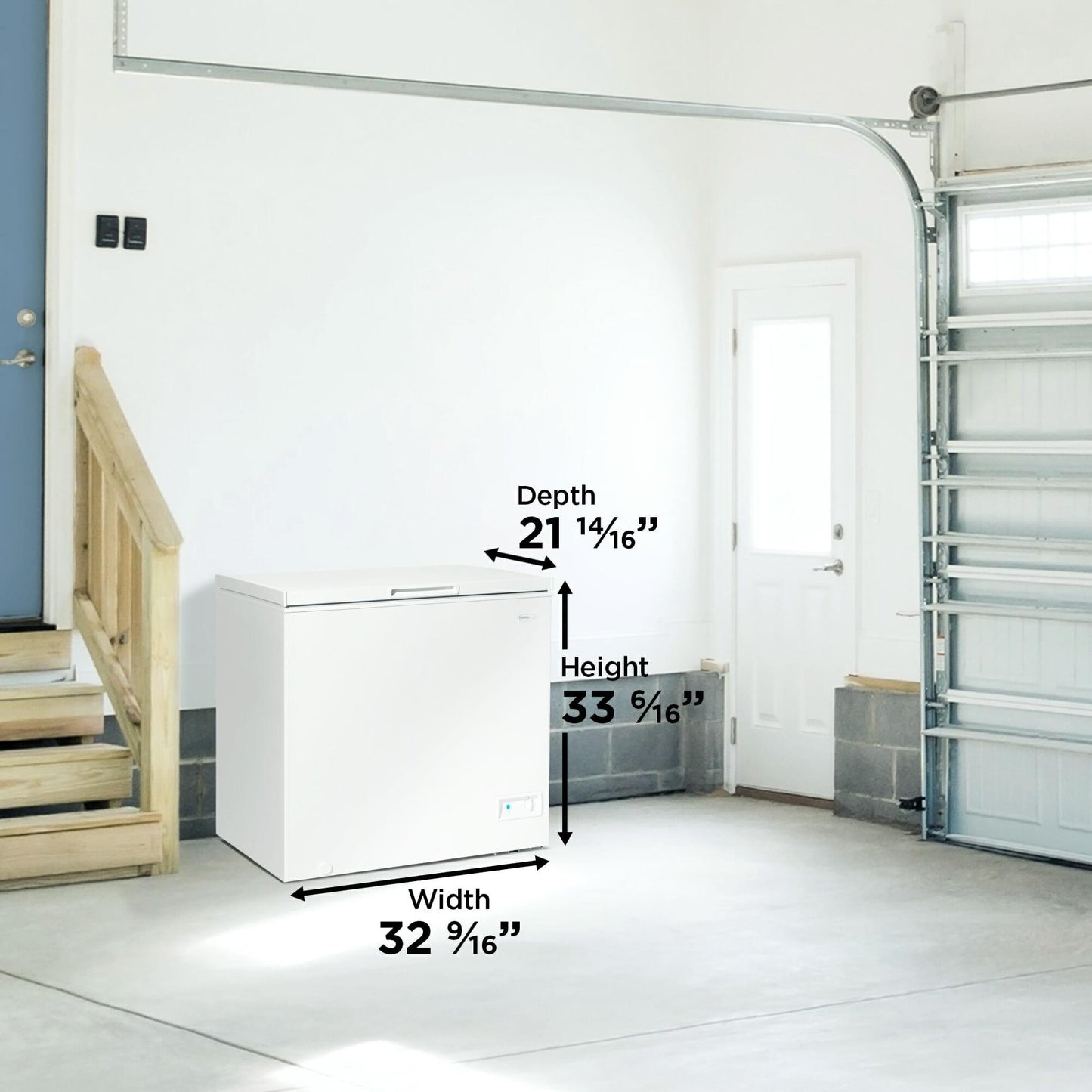 DCF070A6WM Danby 7.0 cu. ft. Square Model Chest Freezer in White