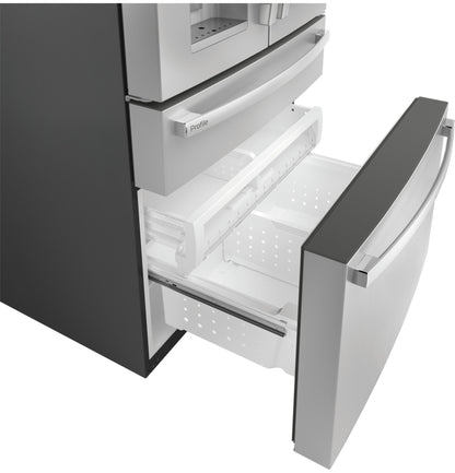 PXD22BYPFS GE Profile™ 22.4 Cu. Ft. Smart Counter-Depth Fingerprint Resistant 4-Door French-Door Refrigerator with Door In Door