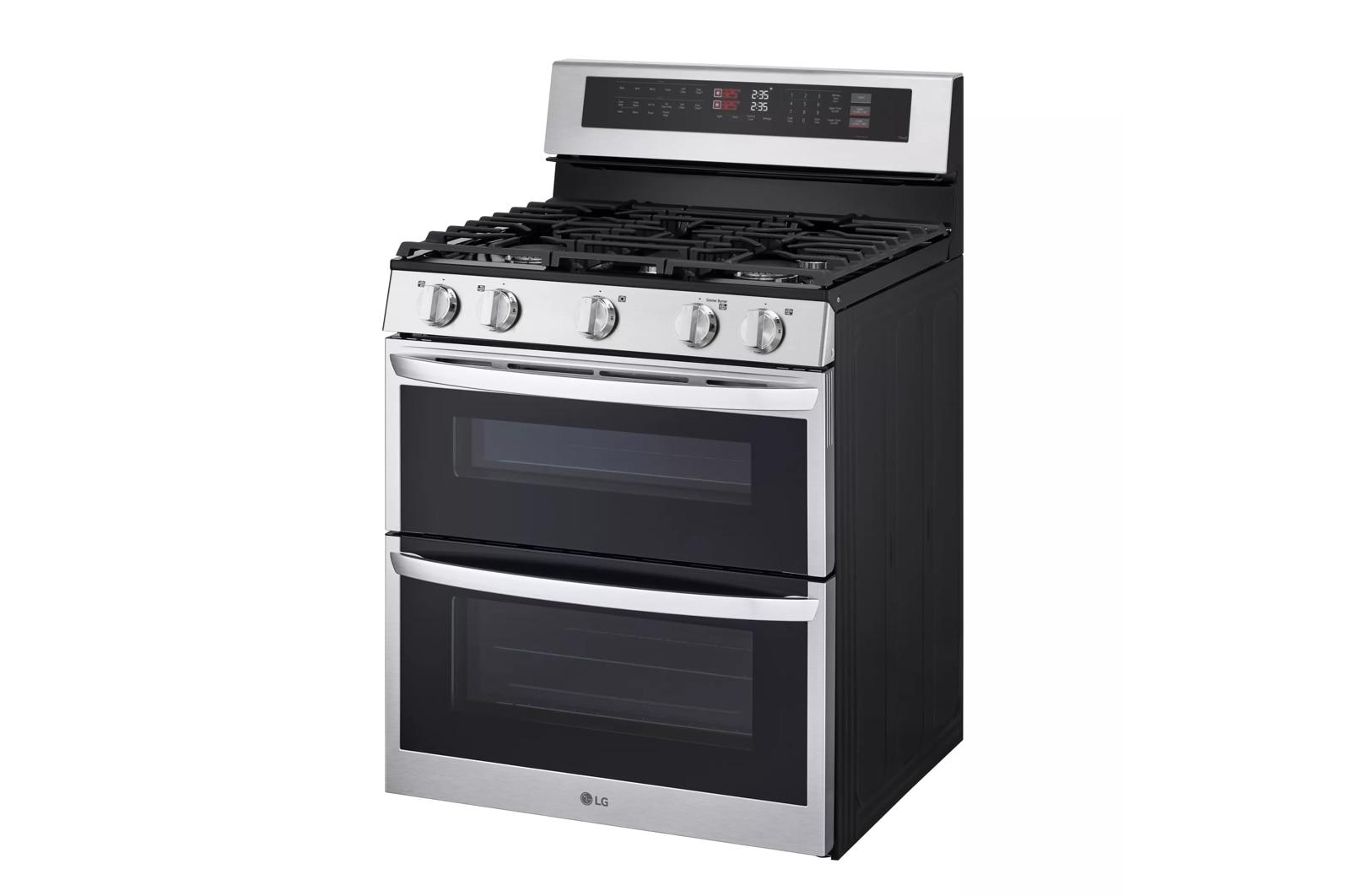 Lg LDGL6924S 6.9 cu. ft. Smart Gas Double Oven Freestanding Range with ProBake Convection®, Air Fry & Air Sous Vide