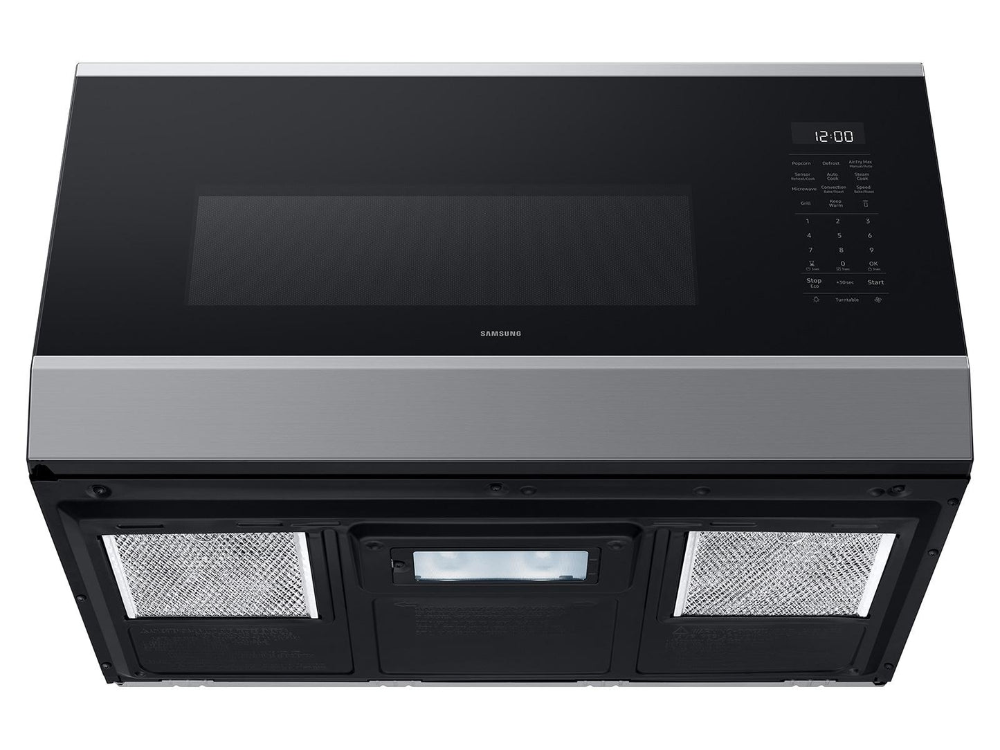 Samsung ME90H1780R Bespoke Over the Range Microwave Air Fry Max  Convection  Auto Connectivity