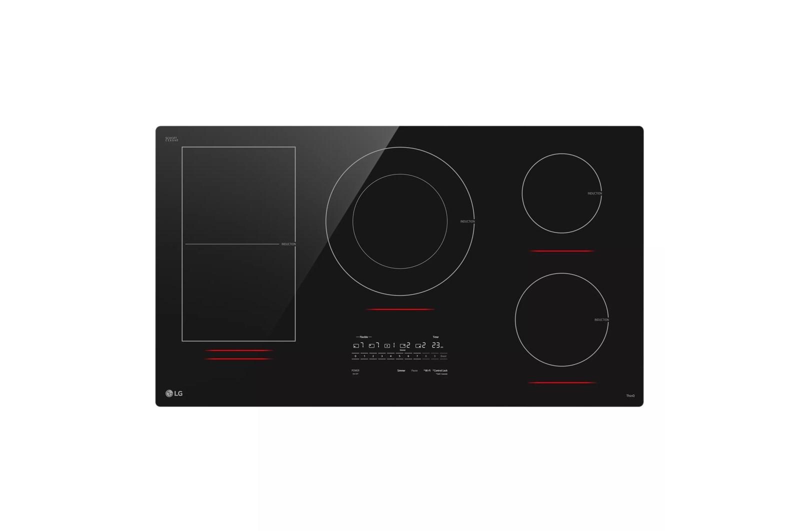 Lg 36" Smart Induction Cooktop with UltraHeat™ 5.0kW Element
