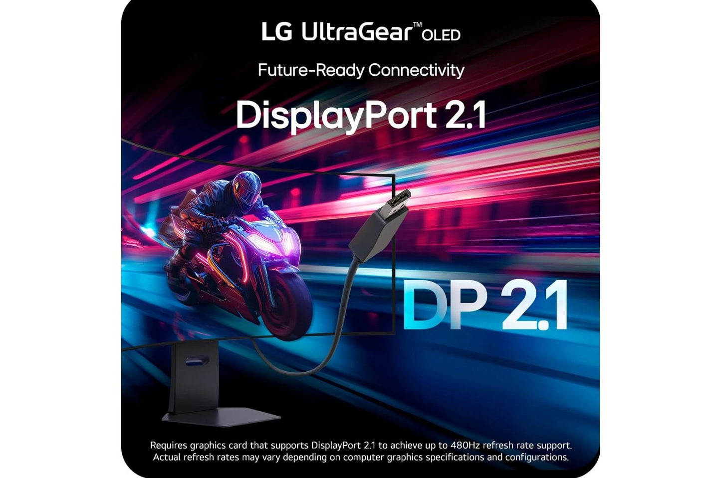 Lg 45GX950AB 45 Inch UltraGear™ evo OLED 5K2K WUHD 165Hz or WFHD Dual Mode 330Hz 0.03ms G-sync Compatible DisplayPort 2.1 Gaming Monitor