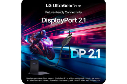 Lg 45GX950AB 45 Inch UltraGear™ evo OLED 5K2K WUHD 165Hz or WFHD Dual Mode 330Hz 0.03ms G-sync Compatible DisplayPort 2.1 Gaming Monitor