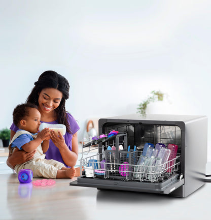 PZF560HGWBB GE Profile™ ENERGY STAR® Smart Compact Dishwasher for Countertop or Built-In