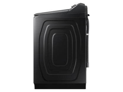 Samsung WA54CG7105AVUS 5.4 cu. ft. Extra-Large Capacity Smart Top Load Washer with ActiveWave™ Agitator and Super Speed Wash in Brushed Black