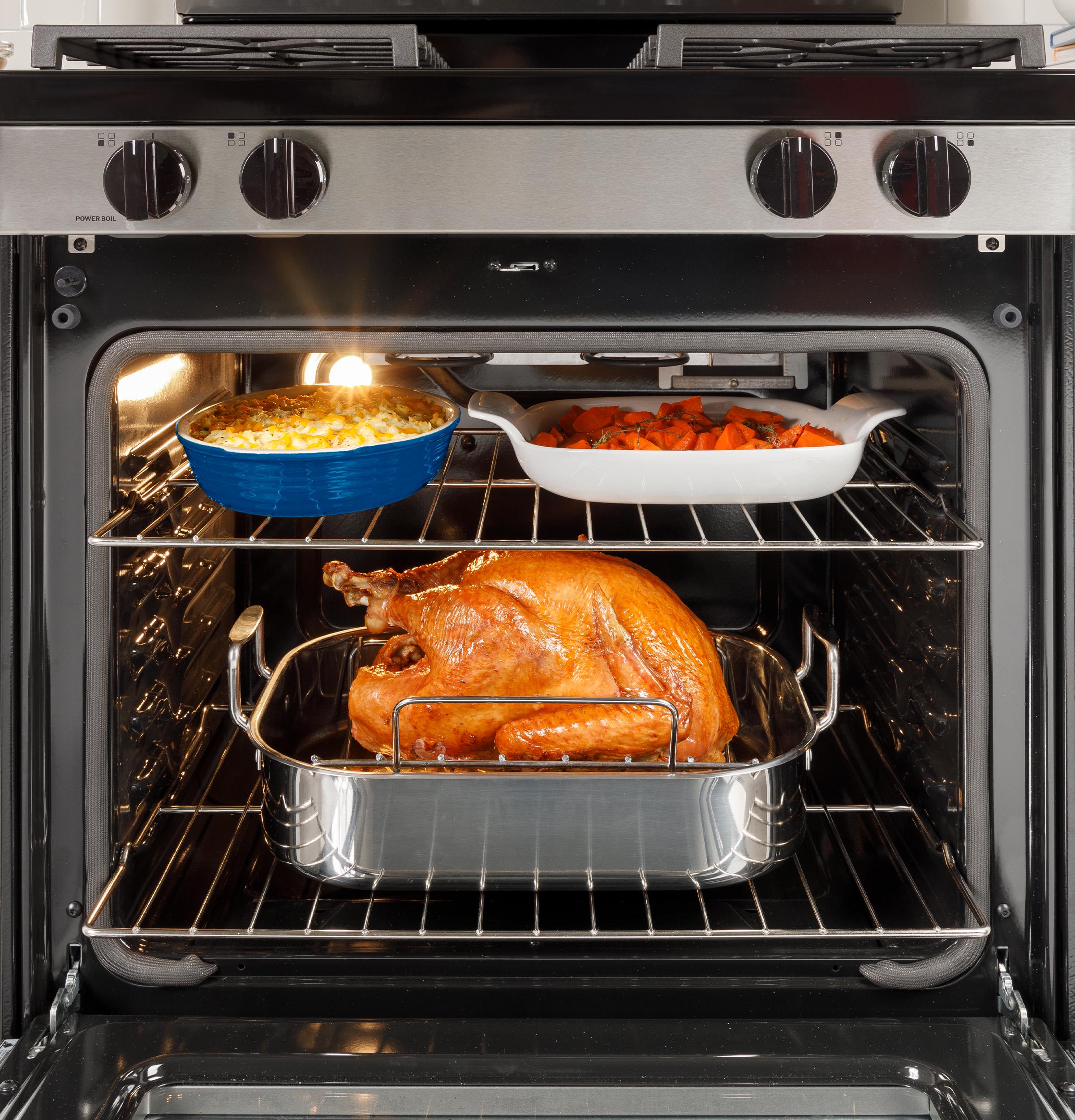 GGS500PVSS GE® 30" Slide-In Front-Control Gas Range with Crisp Mode