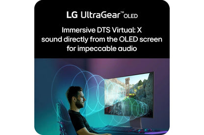 Lg 32GS95UEB 32 Inch UltraGear™ OLED Dual Mode 4K UHD 240Hz or FHD 480Hz 0.03ms G-Sync Compatible Gaming Monitor with Pixel Sound - 32GS95UE-B