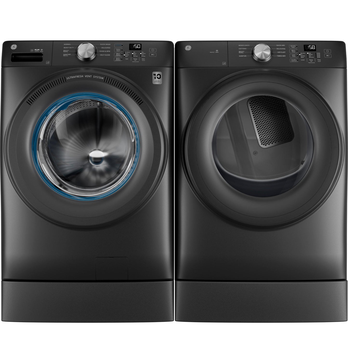 GFW350SPYDS GE® ENERGY STAR® 4.6 cu. ft. Capacity Smart Front Load Washer with UltraFresh Vent System with OdorBlock™