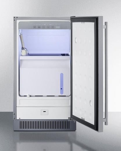 Summit BIM182ADA 18" Wide Clear Icemaker, ADA Compliant
