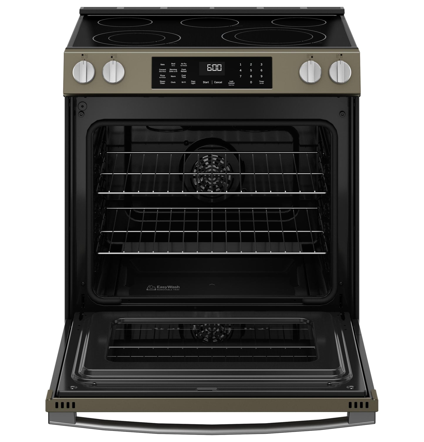 GRS600AVES GE® ENERGY STAR® 30" Slide-In Electric Convection Range with No Preheat Air Fry and EasyWash™ Oven Tray