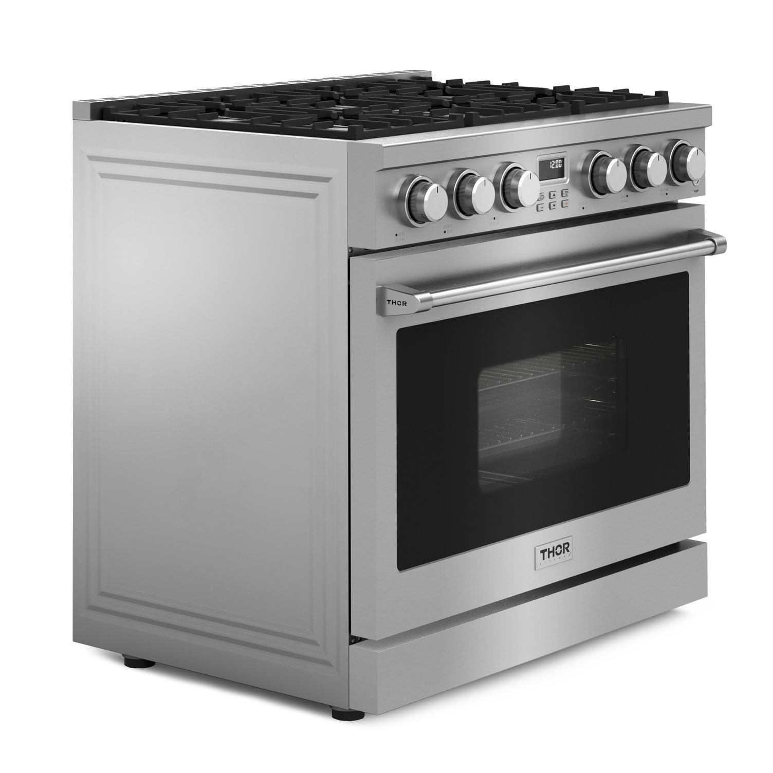 Thor Kitchen 36-inch Contemporary Professional Gas Range - Arg36/arg36lp - Liquid Propane
