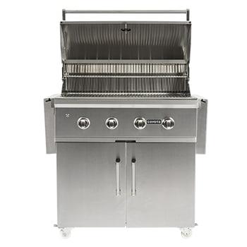 30" Flat Top Grill Cart