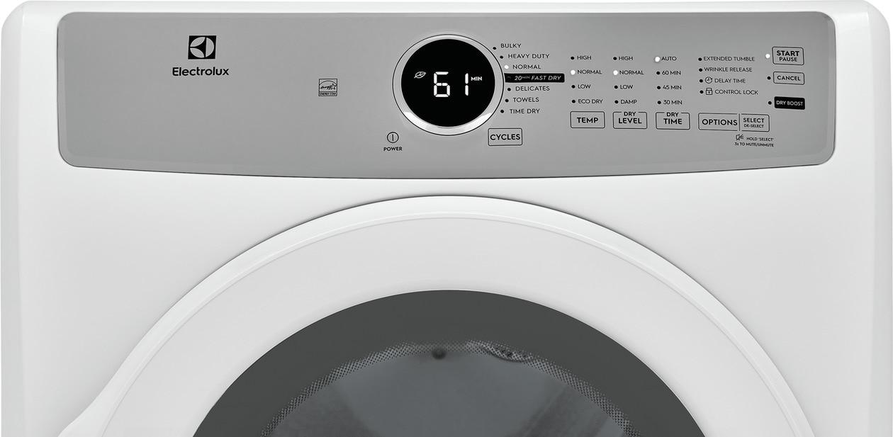 Electrolux ELFG7337AW Front Load Gas Dryer - 8.0 Cu. Ft.