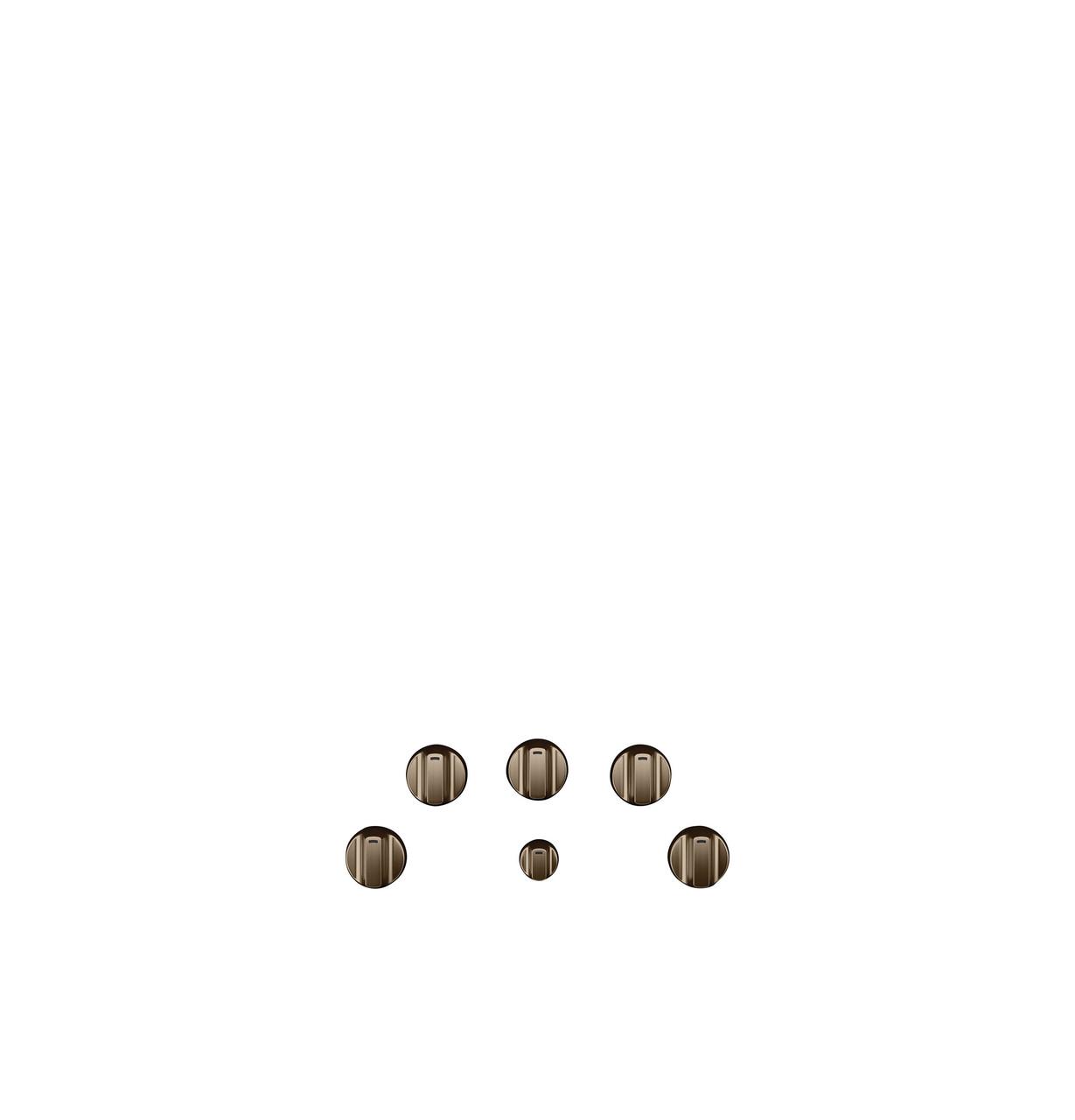Cafe CXCE1HKPMBZ CAF(EBACK)™ 5 Electric Cooktop Knobs - Brushed Bronze