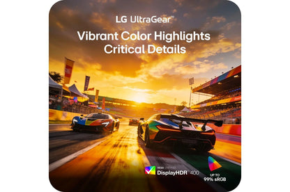 Lg 25G590BB 25 Inch UltraGear™ FHD IPS 1000Hz USB-C Monitor with Tilt/Height/Swivel Stand