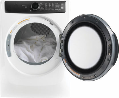 Electrolux ELFE7738AW Front Load Perfect Steam™ Electric Dryer with Balanced Dry™ and Instant Refresh - 8.0 Cu. Ft.