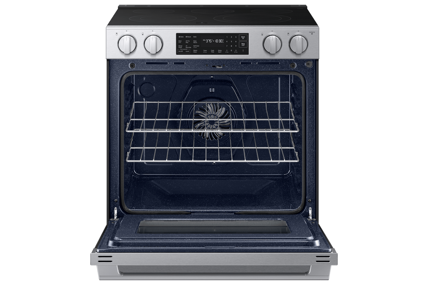 Samsung NSE80H63SR Bespoke Smart Slide-in Electric Range Pro Style Design  Air Fry Max  True Convection