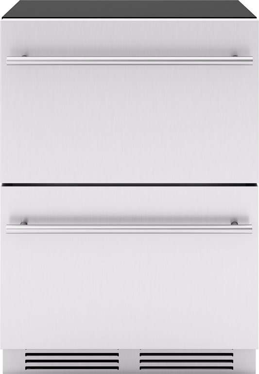 Zephyr PRRD24C1AS Presrv Refrigerator Drawers, 24in Compact, SS, 1 Zone