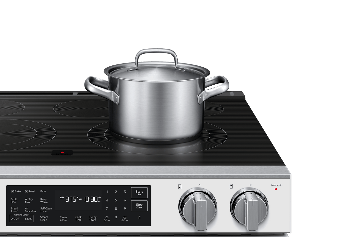 Samsung NSE80H63SW Bespoke Smart Slide-in Electric Range Pro Style Design  Air Fry Max  True Convection