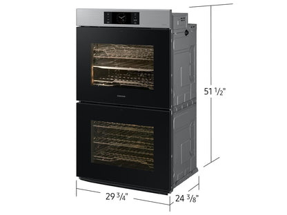 Samsung NV51CG700DSR Bespoke AI Double Wall Oven AI Home 7" Display AI Pro Cooking™  5.1 cu.ft./5.1 cu.ft.