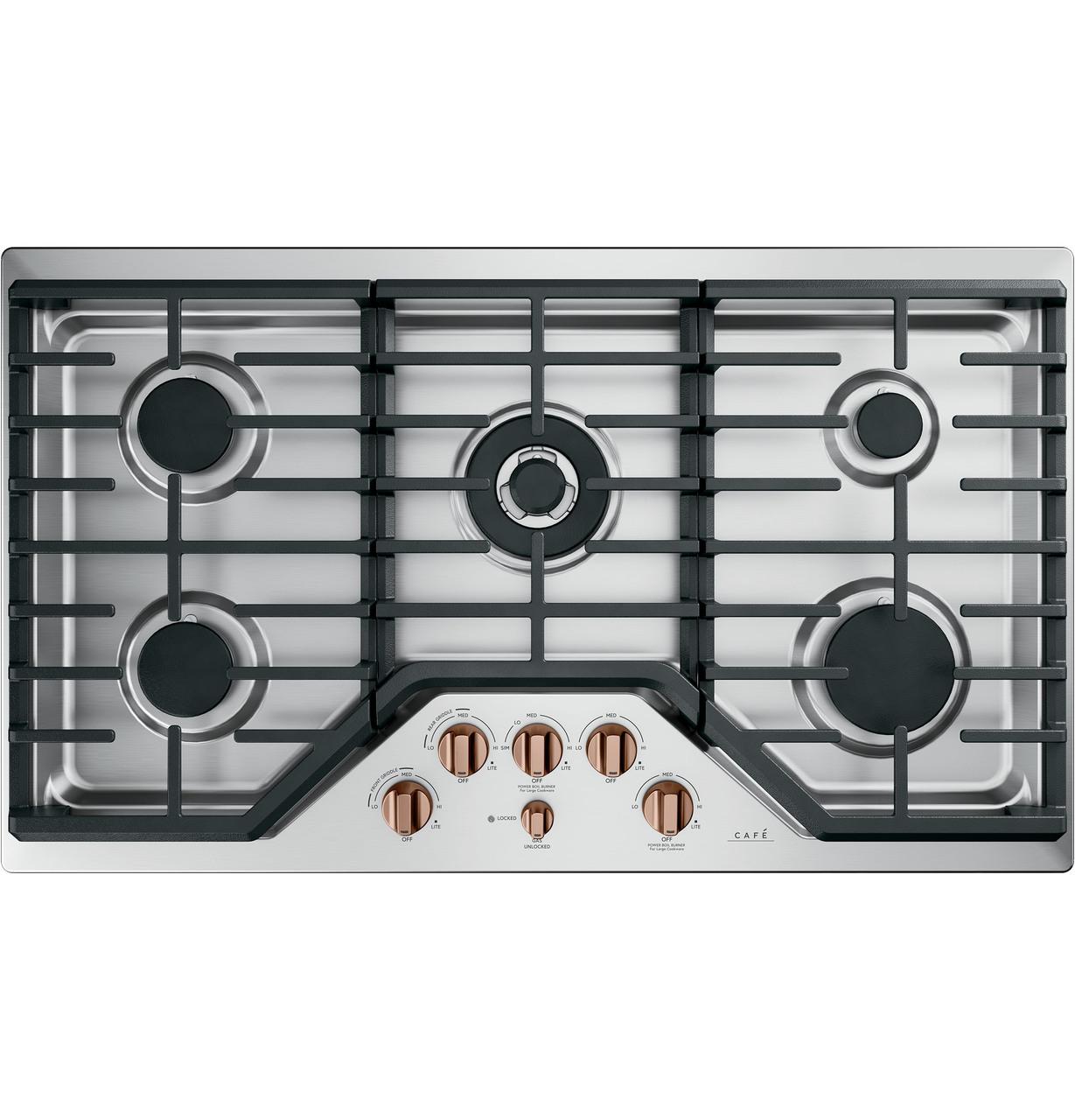 Cafe CGP95362MS1 CAF(EBACK)™ 36" Gas Cooktop