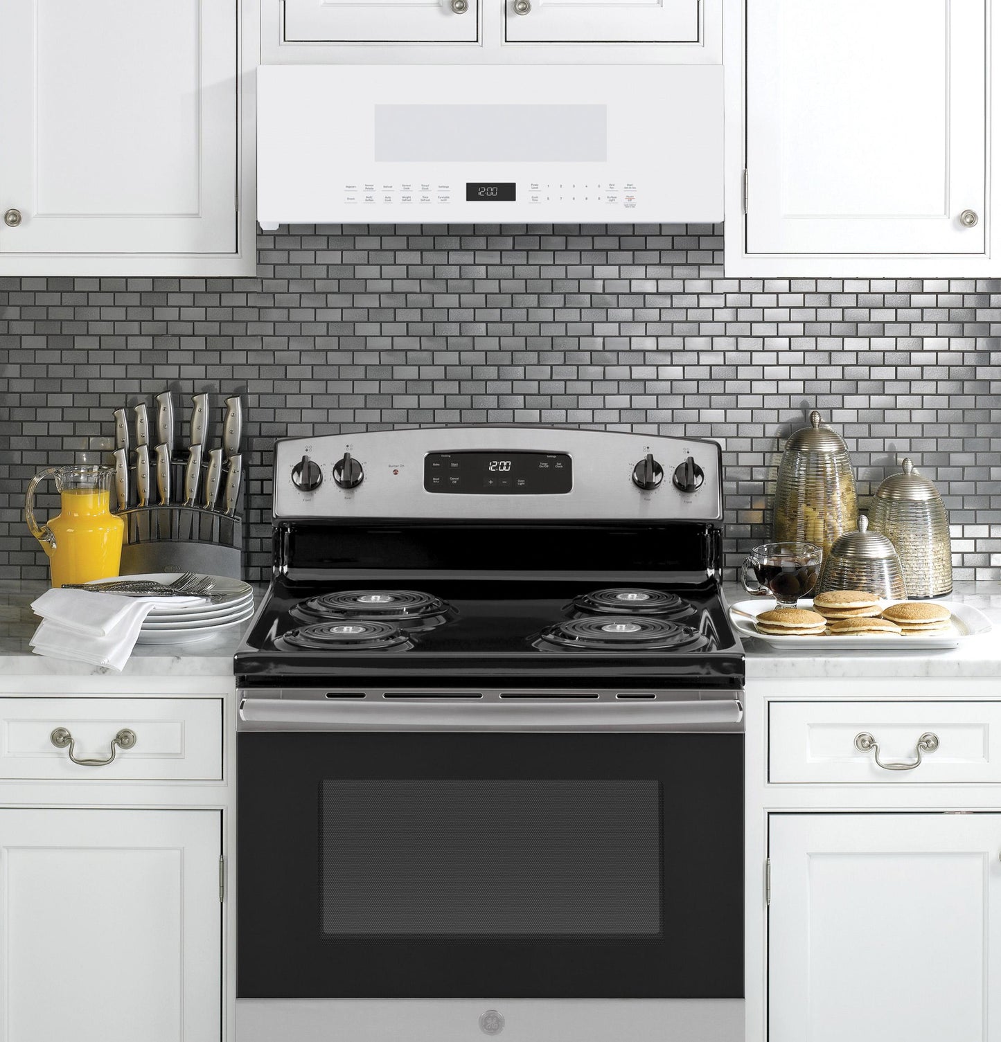 Ge Appliances UVM9125DYWW 1.2 Cu. Ft. Over-the-Range Low Profile Sensor Microwave Oven