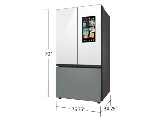 Samsung RF30BB69006M Bespoke AI 3-Door French Door Family Hub™ & Beverage Center™  Dual Ice Maker  30 cu.ft.