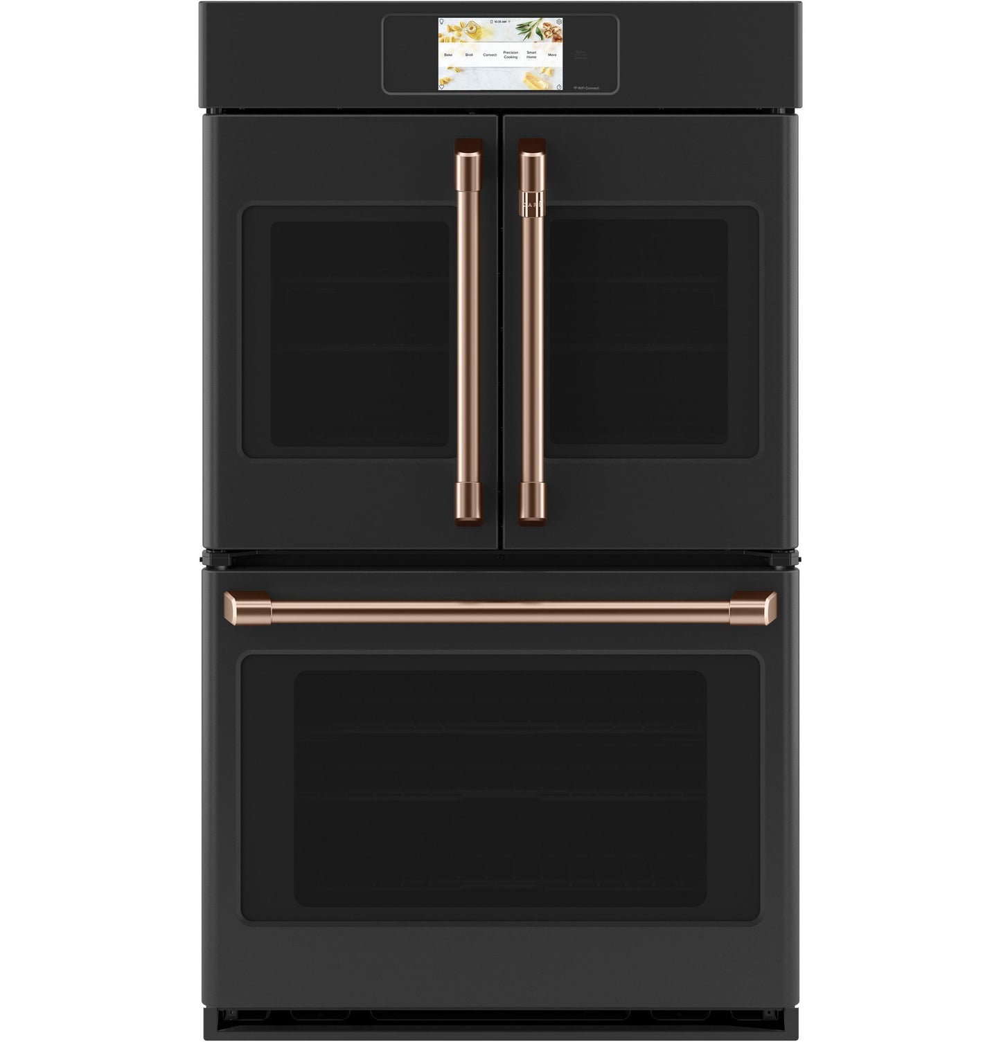 Cafe CXWDFHKMNCU CAF(EBACK)™ 2 French-Door Handles; 1 - 30" Handle - Brushed Copper