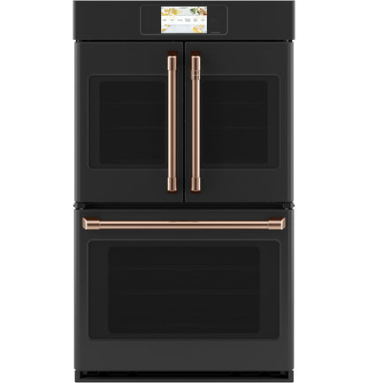 Cafe CXWDFHKMNCU CAF(EBACK)™ 2 French-Door Handles; 1 - 30" Handle - Brushed Copper