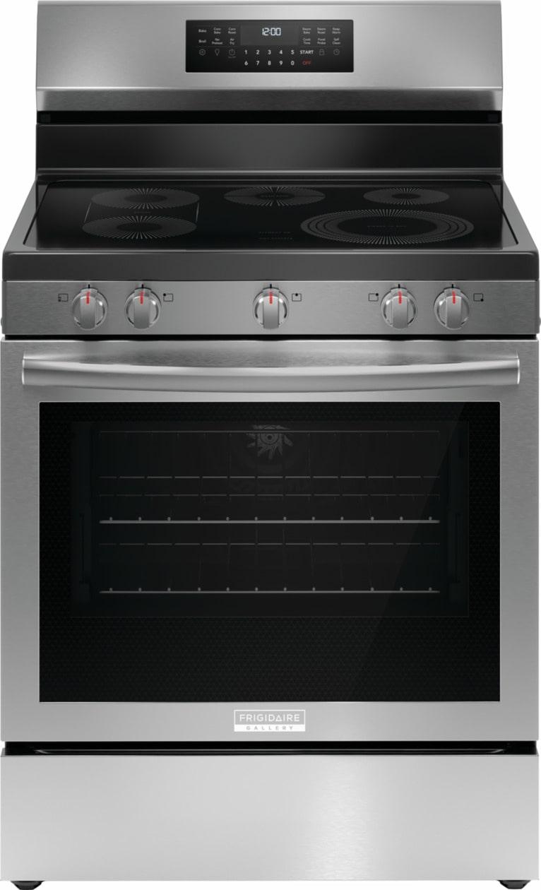Frigidaire GCRE3060BF 30" Rear Control Electric Range with Total Convection