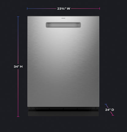 PDP715SYVFS GE Profile™ ENERGY STAR® Fingerprint Resistant Top Control Stainless Interior Dishwasher with Microban™ Antimicrobial Technology
