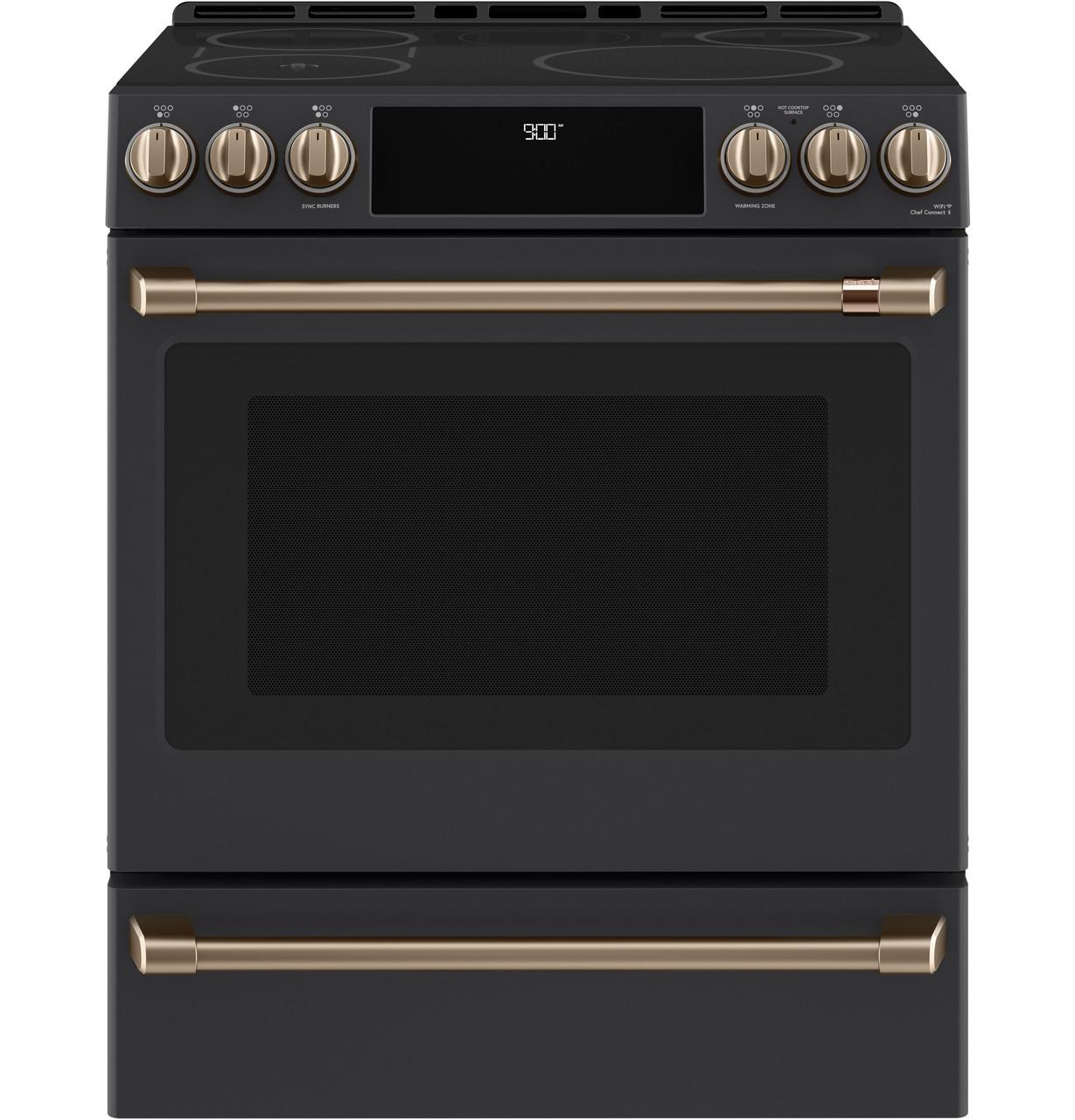 Cafe CXFCHHKPMBZ CAF(EBACK)™ Front Control Induction Knobs and Handles - Brushed Bronze