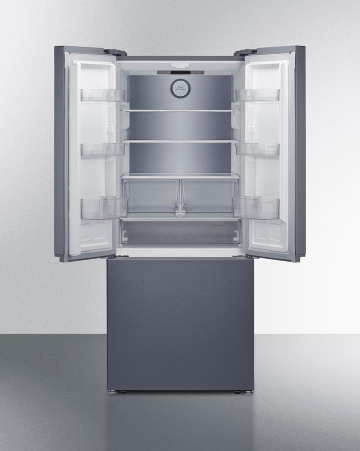 Summit FDRD175SSIM 30" Wide French Door Bottom-mount Refrigerator-freezer