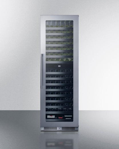 Summit SDHWC98 24" Wide Dual Zone Wine Cellar