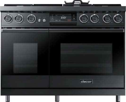 Dacor DOP48M96DHM 48" Pro Dual-Fuel Steam Range, Graphite Stainless Steel, Natural Gas/High Altitude