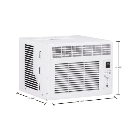 AHW05LZ GE® 5,000 BTU Electronic Window Air Conditioner for Small Rooms up to 150 sq ft. in White size 12 9/16 H x 16 7/16 W x 15 D