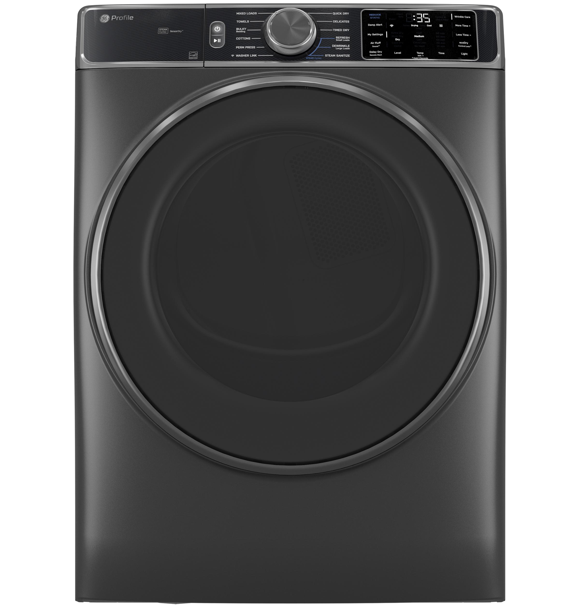 PFD95ESPWDS GE Profile™ ENERGY STAR® 7.8 cu. ft. Capacity Smart Front Load Electric Dryer with Steam and Sanitize Cycle