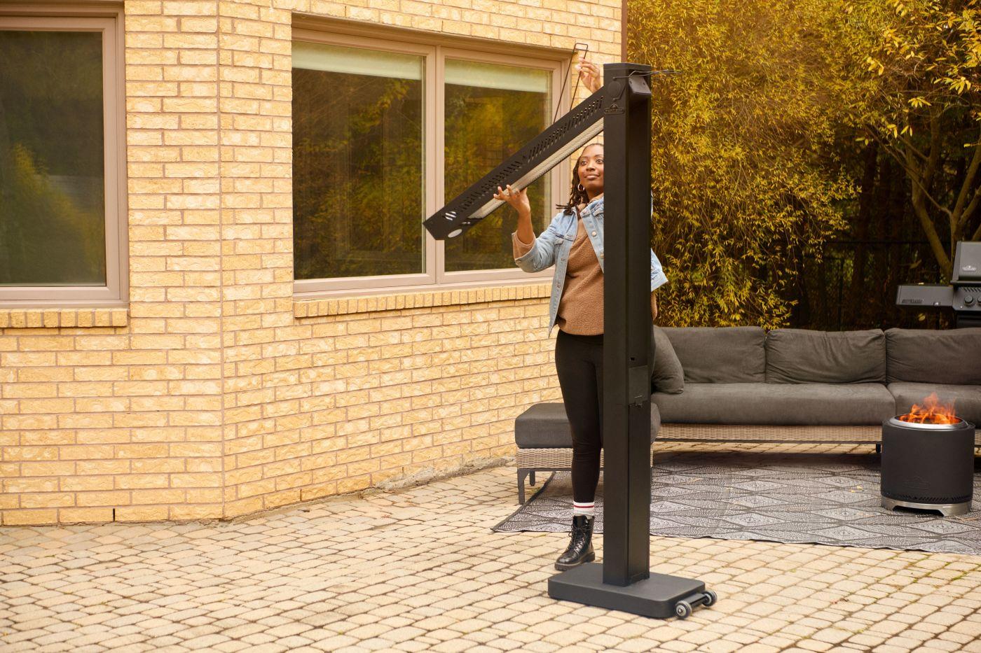 Napoleon Bbq NEOFV80IH Phantom Freestand Outdoor Electric Infrared Heater , Electric, Matte/Matt Black